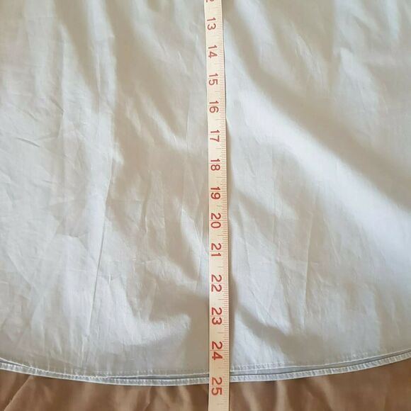 Tibi Blouse Size 0 Chambray Off Shoulder Bohowestern Rodeo Coastal Grandmacore - Picture 11 of 12